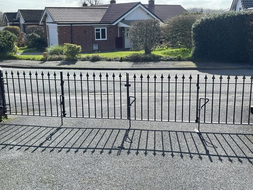 Wrought iron driveway gates - driveway,