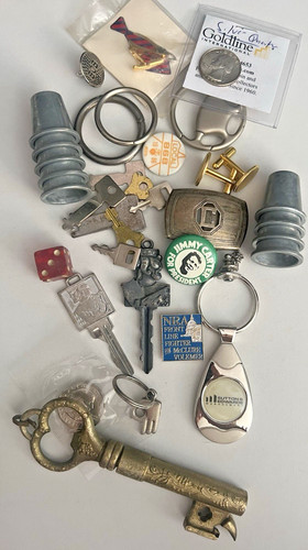 Grandpas junk drawer - junk, silver