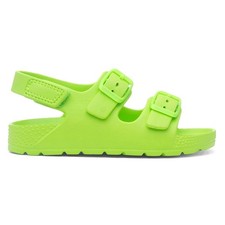 Girls Sandals Green Kids Flat