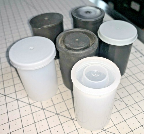 One empty film canister from - film,