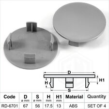 Wheel center caps centre universal alloy rim 4x cap 67 56 mm Fits Vauxhall Opel