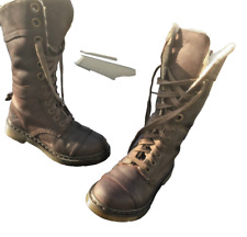 Dr Martens 1914 brown triumph faux shearling boots UK 4 EU 37