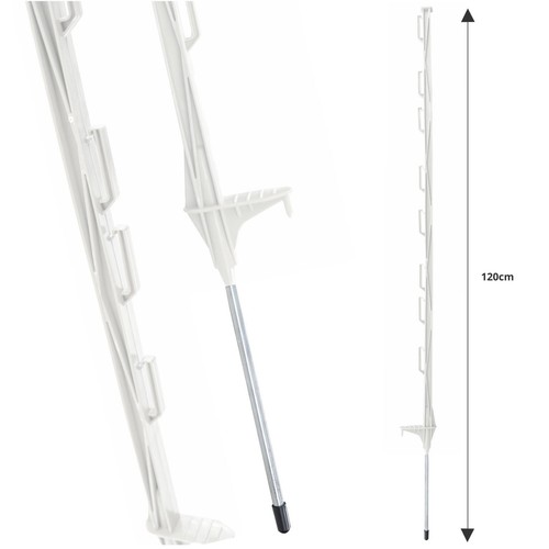 White plastic fencing - plastic,