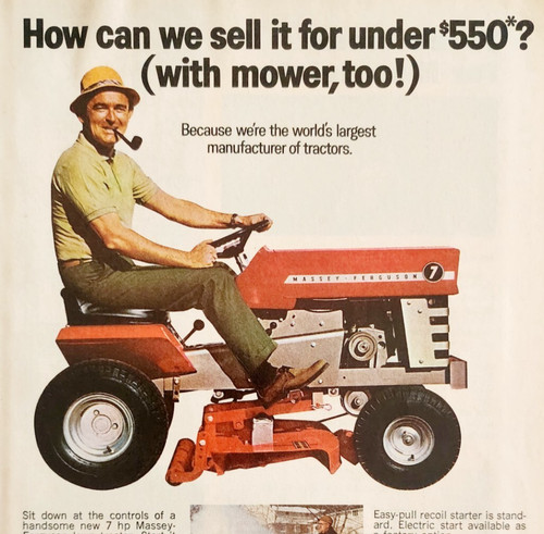 1968 massey ferguson riding - massey,