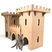 Corrugated Cat Toy Castle Cat