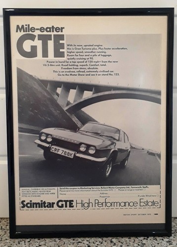 Framed original classic car - framed,