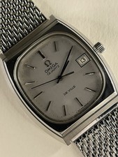 OMEGA De Ville Quartz Men’s Vintage 1970’s Silver Date Watch - 192.0036