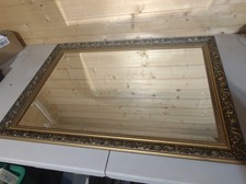 Large gold ornate mirror