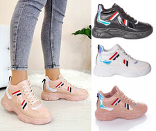 ladies women chunky platform
