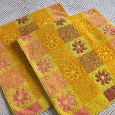 Vintage Hand Towel Orange
