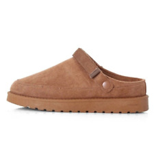 ON TREND TAN FAUX SUEDE AND