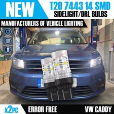 2x T20 7443 14 SMD LED