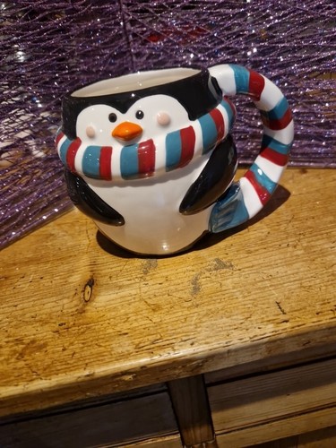 Penguin themed ceramic - penguin, mug