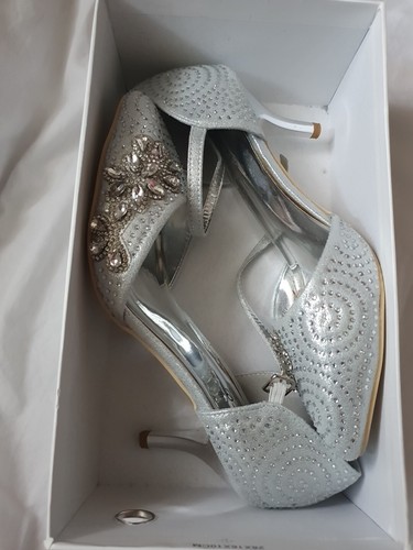 Silver party heels kitten - silver,