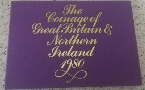 1980 proof annual coin set - uk,