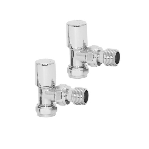 Radiator valves brass angled - brass,
