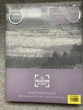 Argos Grey Watercolour Stripe