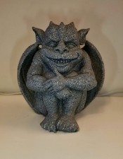 Stone effect gargoyle statue - stone,