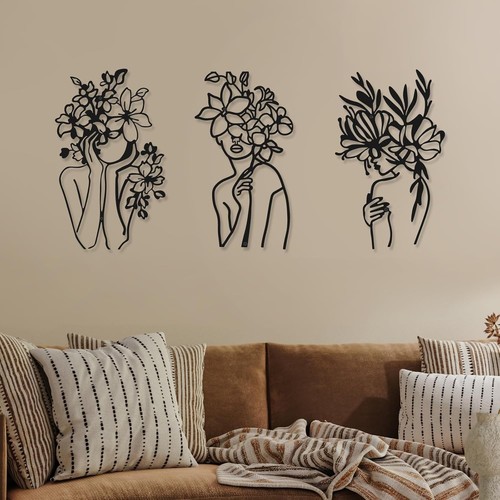 Pcs metal wall art - 3, decor
