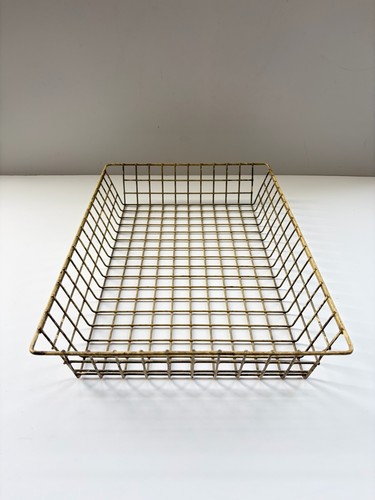 Vintage wire filing tray mcm - filing,