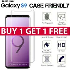 For Samsung Galaxy S8 S9 Full Curved 10D Tempered Glass Screen Protector Clear