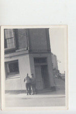 Original photo of 2 gents at door of New Dock Tavern, Admiralty St. Leith
