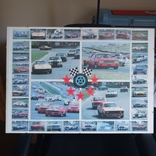 Historic American Racing Association car and member print