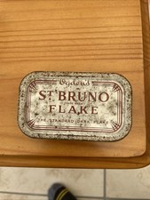 Vintage Ogdens St Bruno Flake Tin The Standard Dark Flake