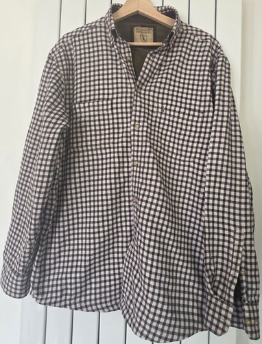 Mens checkered fleece lined