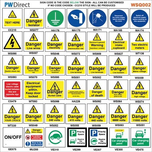 Sign buried cable - sign, teminal