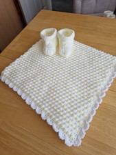 Hand crochet baby blanket - crochet,