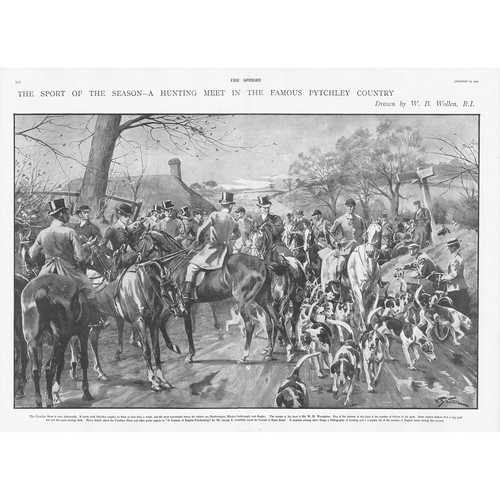 Fox hunting scene with - hunting, the
