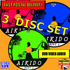 YOSHINKAN AIKIDO TRAINING SELF DEFENCE TUITION MARTIAL ART LESSONS 3 DVD SET