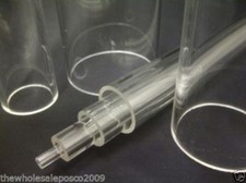 Clear Perspex® Acrylic Plastic Plexi Pipe Tube 50mm Diameter 500mm Long Length 