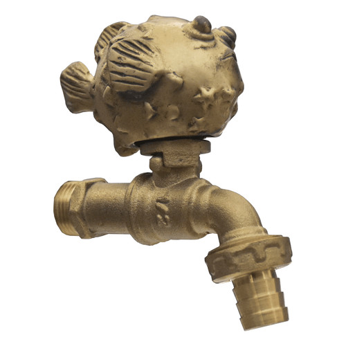 Puffer fish brass faucet - puffer,