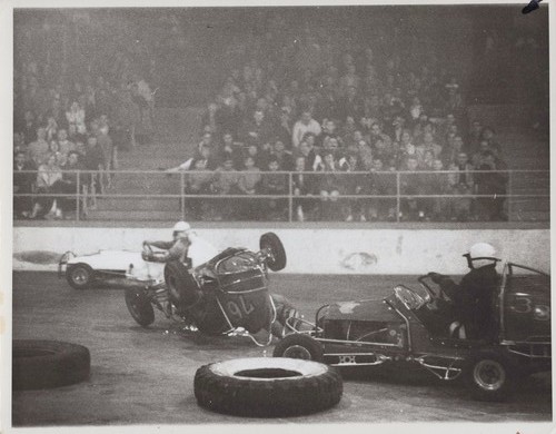 Midget car crash - car,
