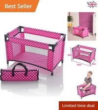 Pink baby doll cot - -, for