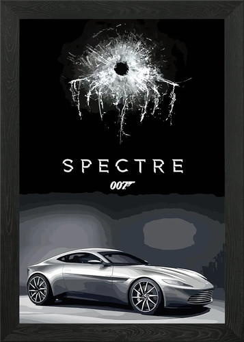 James bond 007 framed wall - wall, art