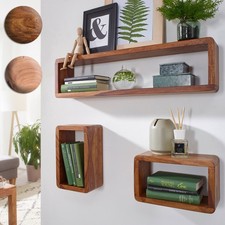 FineBuy Set of 3 Solid Wood