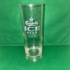 Carlsberg Ice 1/2 Pint Glass Beer Lager Wine Ale Man Cave Bar Pub