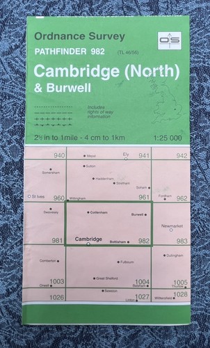 Vintage pathfinder map - map, 982