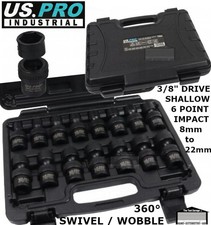 US PRO Tools 15pc 3/8"dr 360°