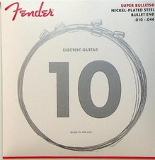 Fender Silver Bullets Vintage Nickel Bulllet End Electric Guitar Strings