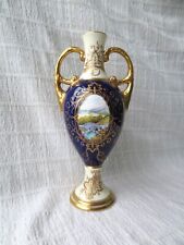 COALPORT HAND PAINTED VASE RURAL LANDSCAPE SCENES,  MANFRED PINTER