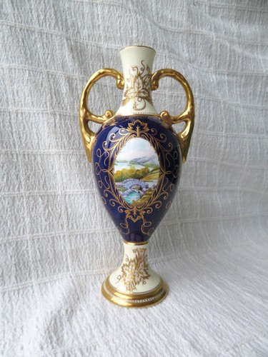 Coalport hand painted vase - hand,