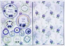 Kanban 'Fabulous Florals' -  A4 Die-cut & Printed Card Set - Just £1.00 (579)