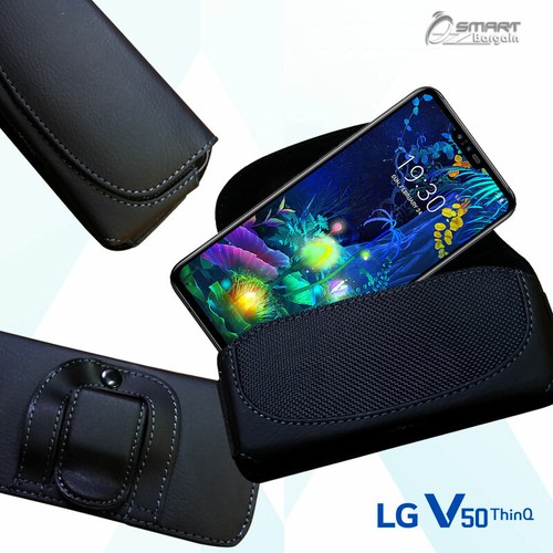 Side leather holster pouch - leather,