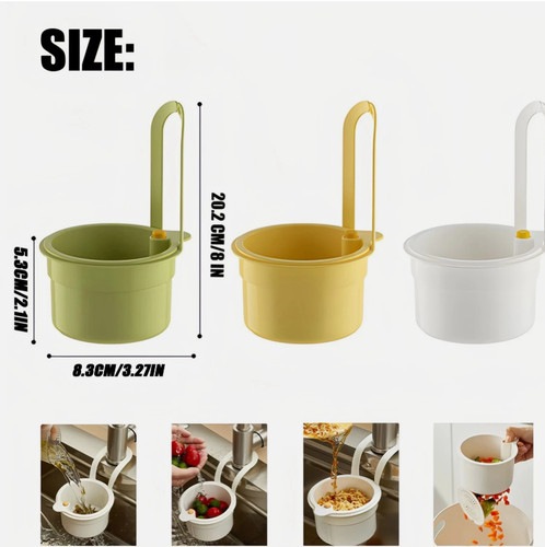 Sink hanging strainer basket - sink,