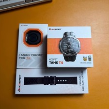 KOSPET Tank T4 Smart Watch for Men, Full Stainless Steel, GPS & Offline Maps,...