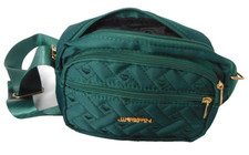 Bag shoulder crossbody ladies Emerald Green multi pocket handbag Organizer new